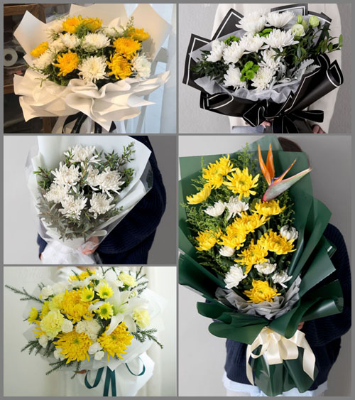 山东青岛平度市明村镇台头西村白事花束代送